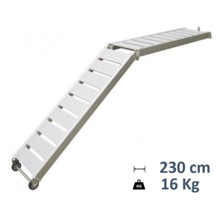 Passerelle pliante en aluminium - 230 cm