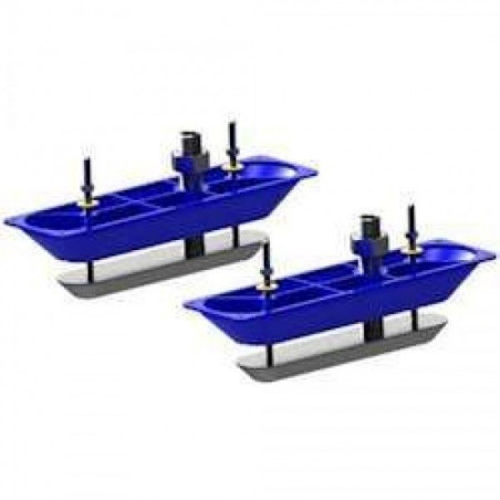 Kit 2 Sondes TR Structure Scan HD Inox avec sabot et câble en Y - LOWRANCE