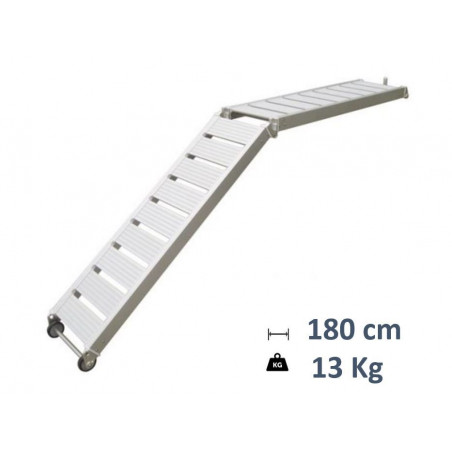 Passerelle pliante en aluminium - 180 cm