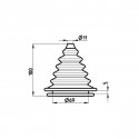 Soufflet passe câble diamètre 11mm - RIVIERA