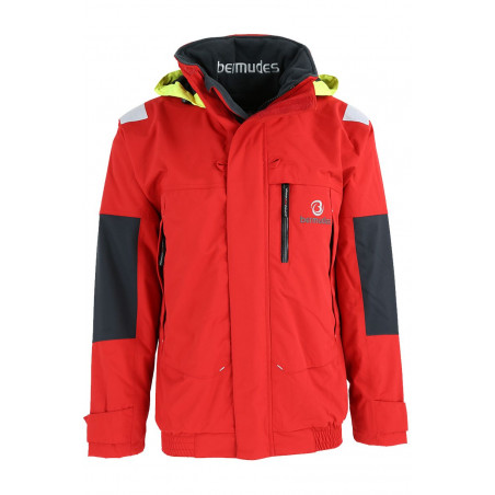 Veste de quart Côtière doublure polaire rouge - Bermudes