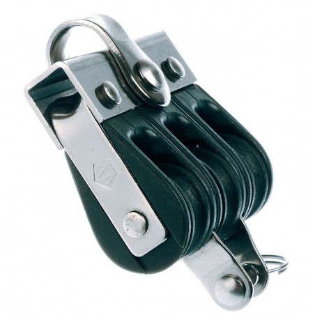 Poulie triple anneau ringot réa de 18 mm - WICHARD