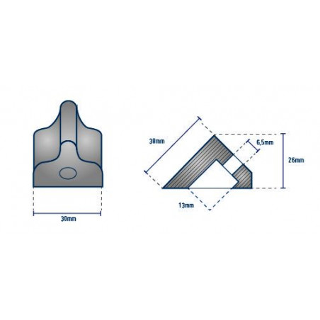 Anode Plaque hors-bord NM JOHNSON EVINRUDE OMC - ORANGEMARINE