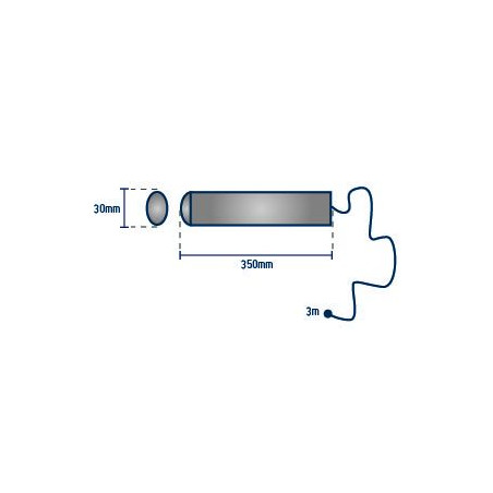 Anode à pendre cable 3 m - ORANGEMARINE