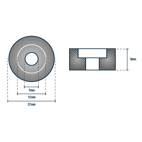 Anode Rondelle SUZUKI - ORANGEMARINE