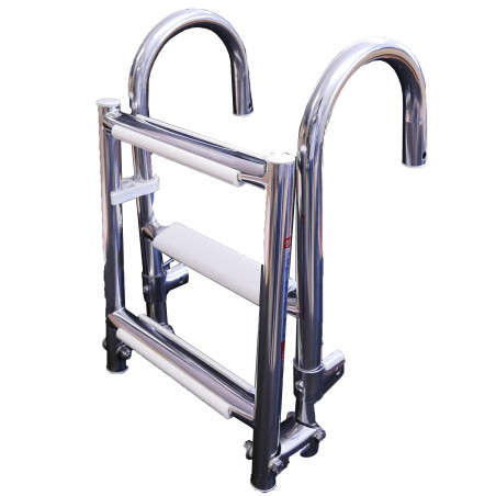 Echelle repliable avec fixation arrondies