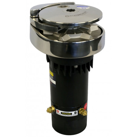 Guindeau électrique 700w 12V - alu - 6mm DIN/ISO vertical sans poupée - ORANGEMARINE