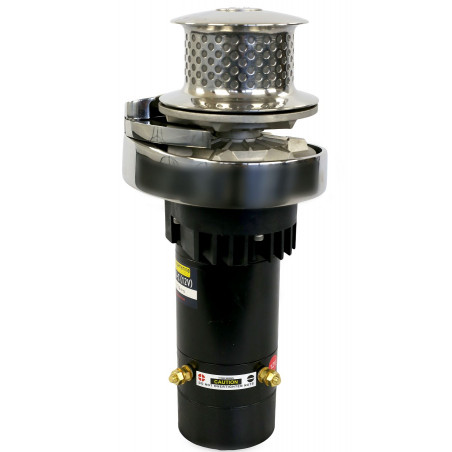 Guindeau électrique 1000w 12V - inox - 8mm DIN/ISO vertical avec poupée - ORANGEMARINE