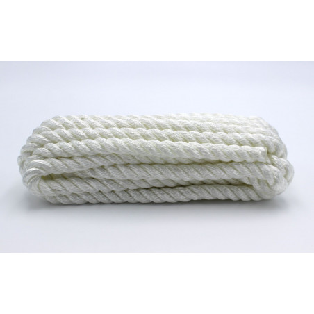 Pack amarrage polyester 3 torons - Blanc