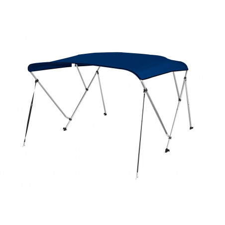 Bimini aluminium renforcé Bleu marine 3 arceaux - Largeur 155-168 cm - COVERSY