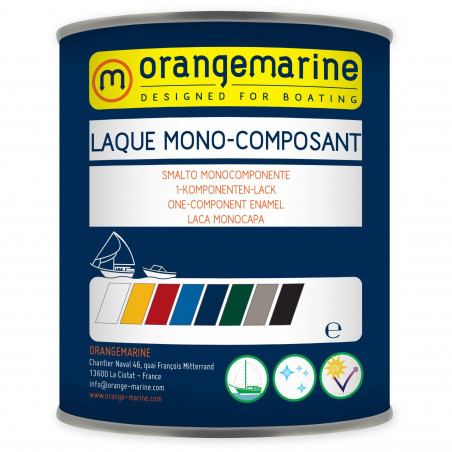 Laque marine brillante mono-composante 0.75 L - ORANGEMARINE