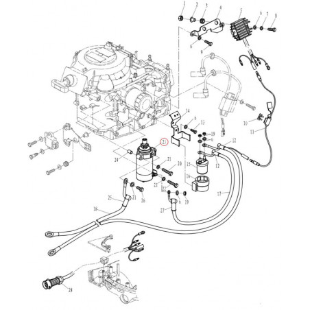 MOTEUR  15 ET 20 CV STARTER - ORANGEMARINE