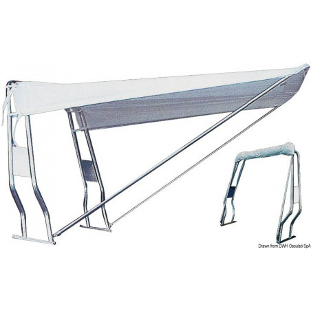 Bimini pour Roll-bar - Blanc - OSCULATI