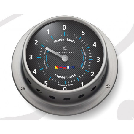 Pendule des marées 85 mm en inox satiné - E-RACING