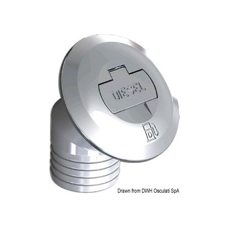 Nable DIESEL laiton chromé incliné à clé