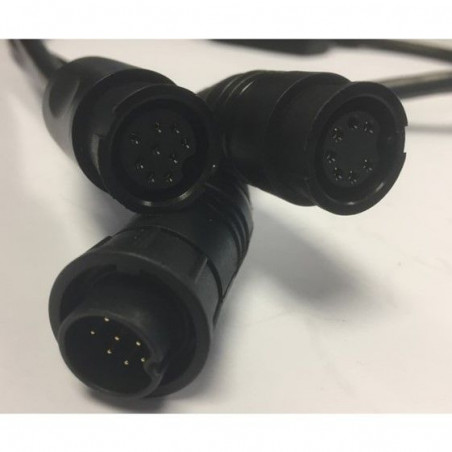 Câble d'adaptation (9 broches vers 9 & 7 broches Câble Y) sonde Downvision & Airmar AXIOM DV