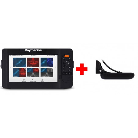 Sondeur GPS RAYMARINE ELEMENT 9 CHIRP / HYPERVISION + sonde HV-100