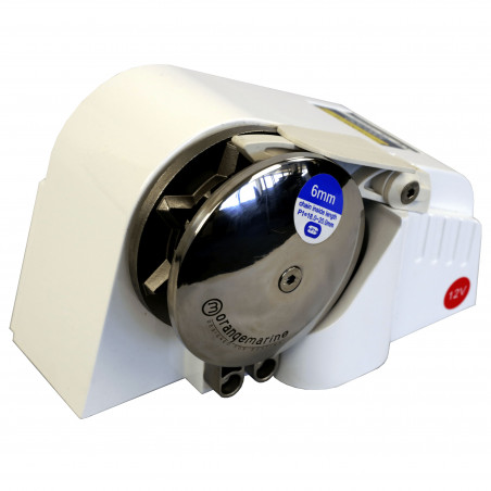 Guindeau électrique 300w 12V - alu - 6mm DIN/ISO horizontal sans poupé - ORANGEMARINE