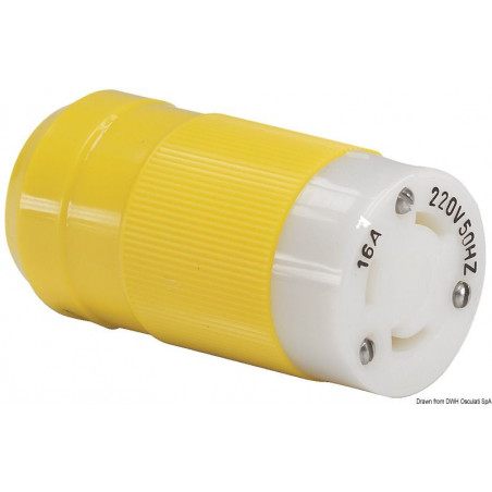 Fiche inox femelle 16A - MARINCO
