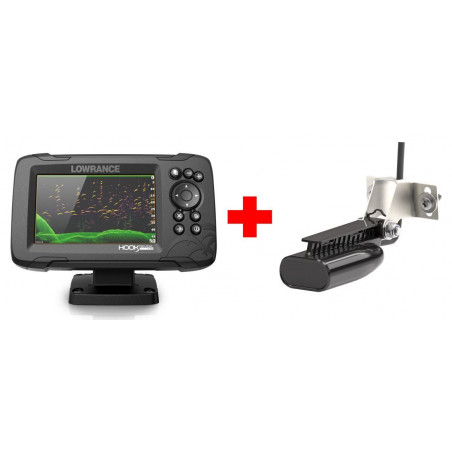 Sondeur GPS LOWRANCE HOOK REVEAL 5 + sonde HDI 83/200/455/800 kHz