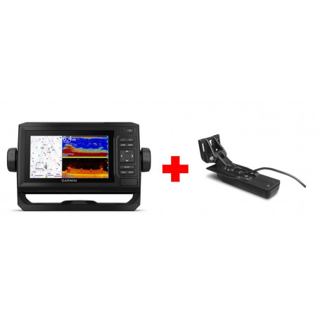 Combiné sondeur GPS ECHOMAP 62cv UHD avec sonde GT24UHD-TM - GARMIN