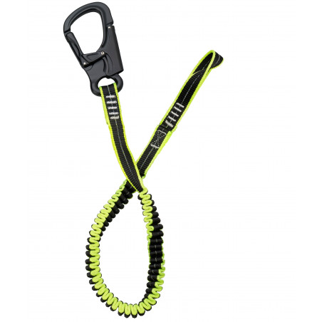 Longe de harnais élastique 1 mousqueton technique - PLASTIMO