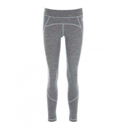 Caleçon thermique en laine mérinos pour femme OANA - BERMUDES - Gris chiné - BERMUDES
