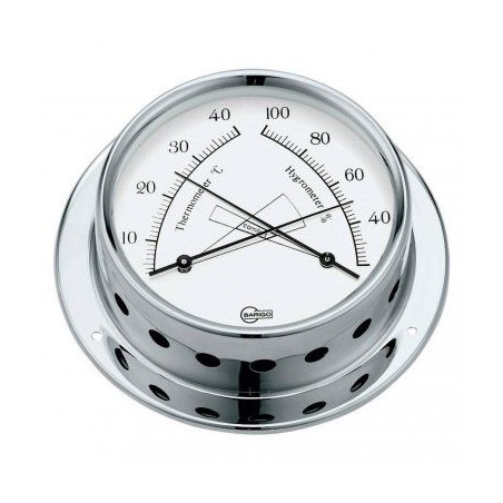 THERMOMÈTRE ET HYGROMÈTRE INOX POLI SÉRIE REGATTA 100