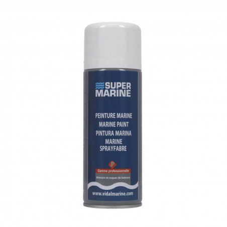 PEINTURE AÉROSOL BLANC MAT - SUPERMARINE
