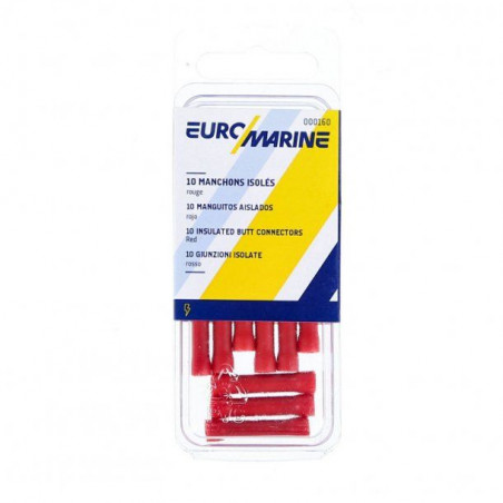 MANCHONS PROLONGATEURS ISOLÉ - ROUGE - LOT DE 10