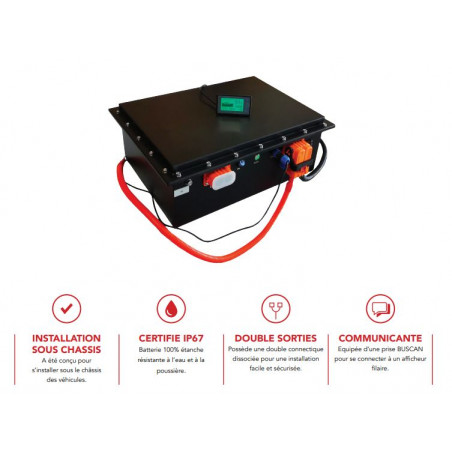 BATTERIE ÉTANCHE LITHIUM SOUS CHASSIS - EZA
