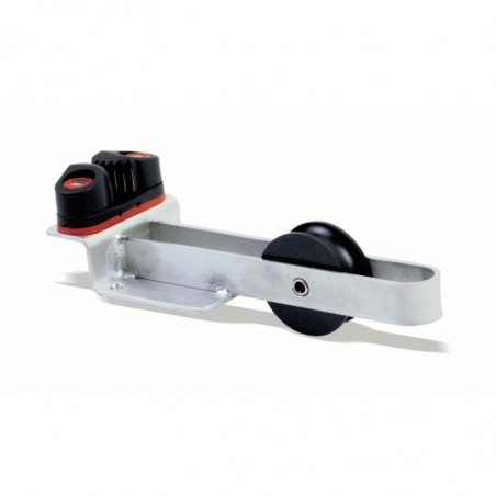 SUPPORT INOX POULIE + TAQUET COUDE FERME 19 MM - PIKE 'N BASS