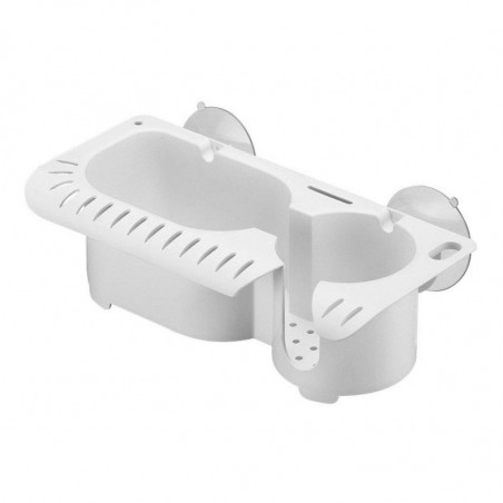 BAC DE RANGEMENT AVEC PORTE-LEURRES DOUBLE BLANC - PIKE 'N BASS