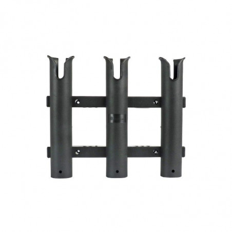 PORTE-CANNE TRIPLE PVC NOIR