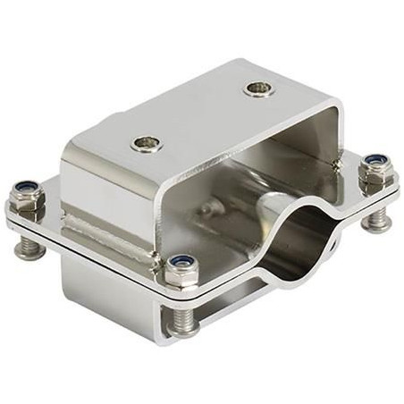 FIXATION DOUBLE INOX PORTE-CANNE POUR BALCON Ø 22 - 35 MM