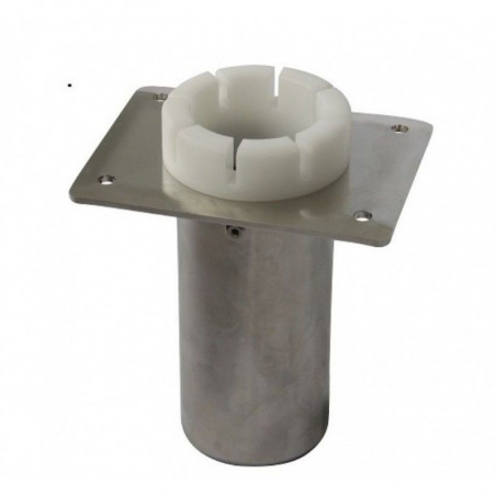 SOCLE ENCASTRABLE INOX A CRANS