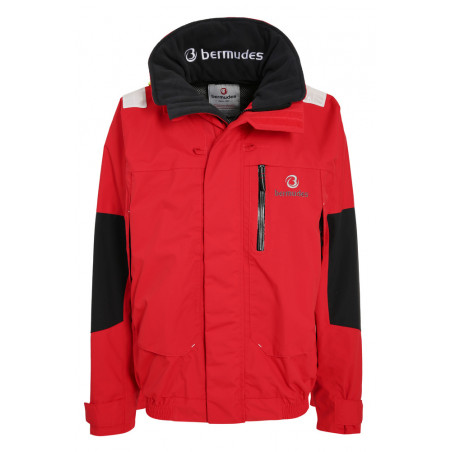 Veste de quart Côtière light doublure mesh rouge - Bermudes