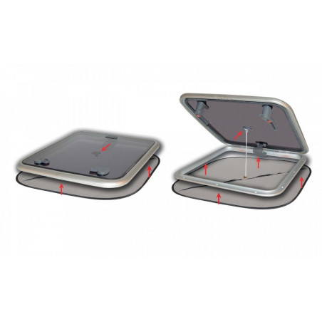 RIDEAUX OCCULTANTS + MOUSTIQUAIRE POUR PANNEAUX DE PONT - WATERLINE DESIGN