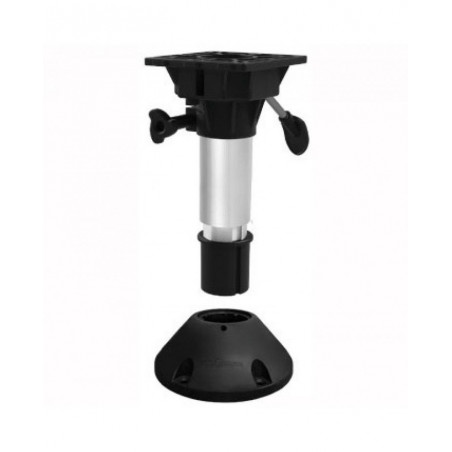 PIED DE SIÈGE TÉLESCOPIQUE PIVOTANT WAVERIDER AVEC RESSORT A GAZ ET AMORTISSEUR INTERNE