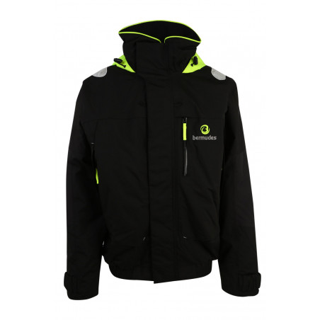 Veste de quart Côtière doublure polaire noir - Bermudes