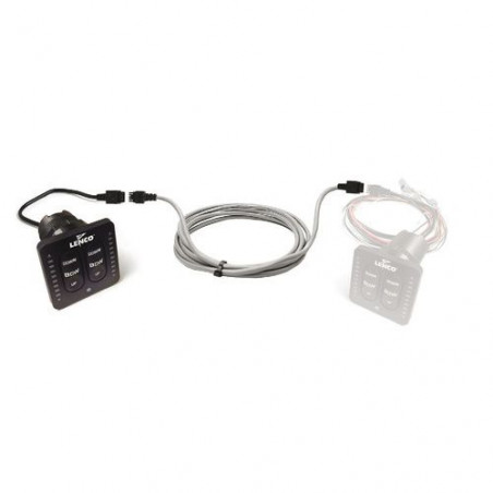 Kit double poste ISK avec LED - rallonge de 9 m - LENCO