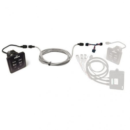 Kit double poste V2 avec LED rallonge de 6m + cable Y - LENCO