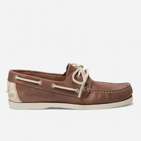 Chaussure bateau homme PHENIS Crazy Cuir Terracotta TBS