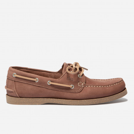 Chaussure bateau homme PHENIS Crazy Cuir Terracotta Semelle Eco TBS