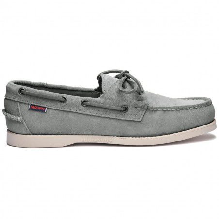 Chaussure bateau Portland Flesh out cuir suède gris SEBAGO