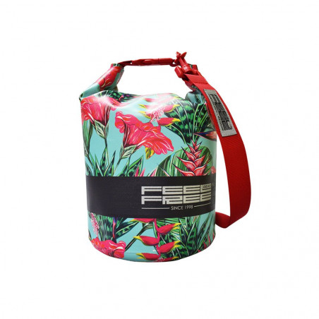 sac étanche feelfree tube mini 5l tropical teal/red