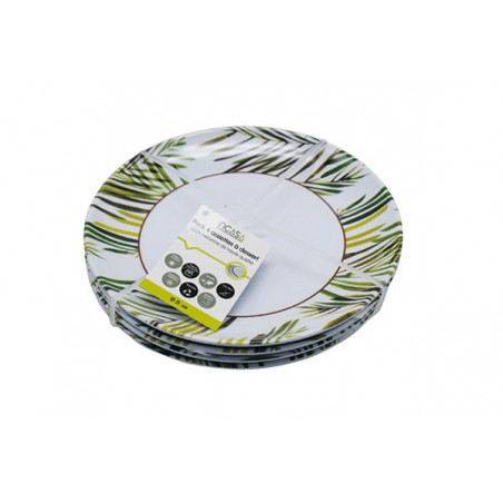 PACK 4 ASSIETTES D21 TROPICAL - INCASA