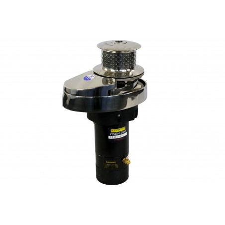 Guindeau électrique 1500w 12V - inox - 10mm DIN/ISO vertical avec poupée - ORANGEMARINE