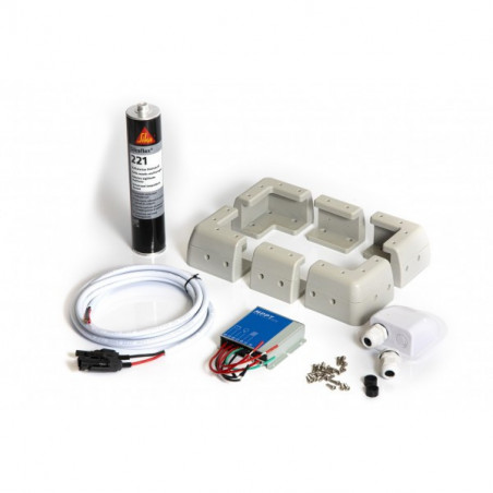 Kit installation blanc panneau solaire rigide moins de 170W - ENERGIE MOBILE
