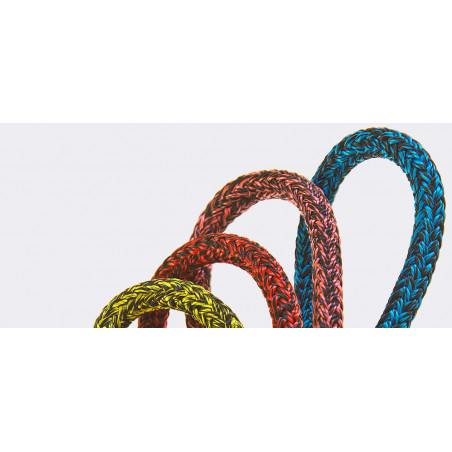 Cordage marin polyester double tresse TASMANIA - Chiné Rouge - GLEISTEIN